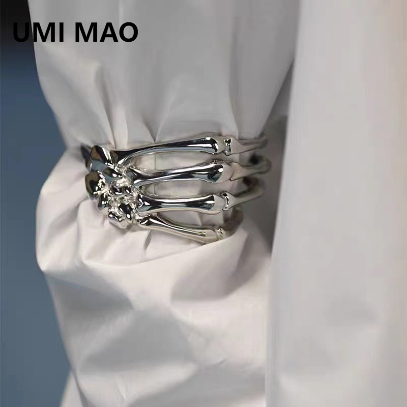 Ethnic Fashion Instagram - UMI Mao แหวนเงินย้อนยุคเป่าลมสีเข้มดีไซน์ไม่เหมือนใครแหวนคลื่นเก่าแบบอินสตาแกรมพื้นฐานชาวยุโรปอเมริกัน