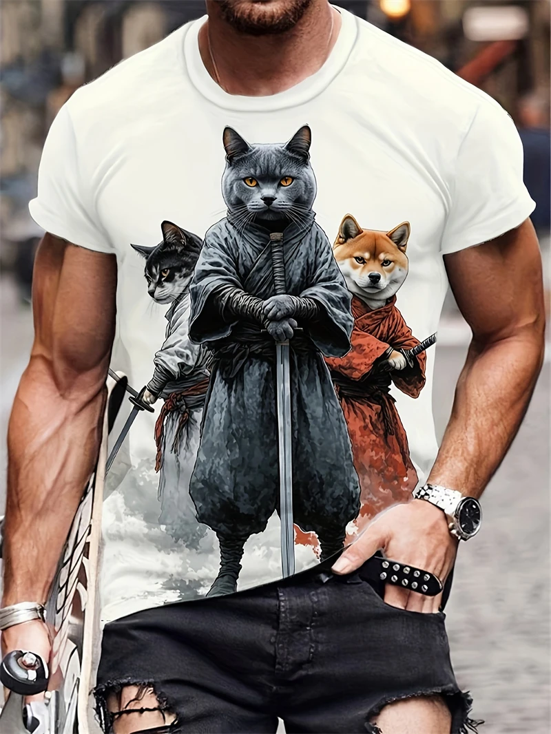 Fashion Ethnic Wear For Men - เสื้อยืดพิมพ์ลายเฟิร์นชนเผ่าโพลีนีเซียนสำหรับผู้ชาย เสื้อยืดคอกลมแขนสั้นลำลอง ลายชาติพันธุ์ สำหรับใส่ลำลองและงานเทศกาล