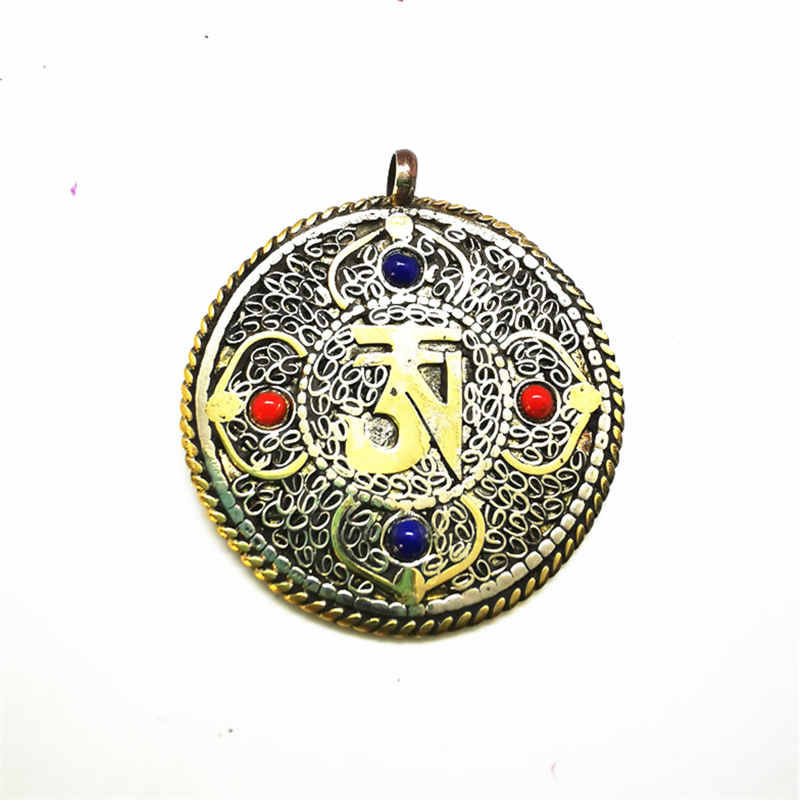 Ethnic Fashion Com - ทิเบต OM Amulet จี้เครื่องประดับทิเบตคู่ Totems TBP703