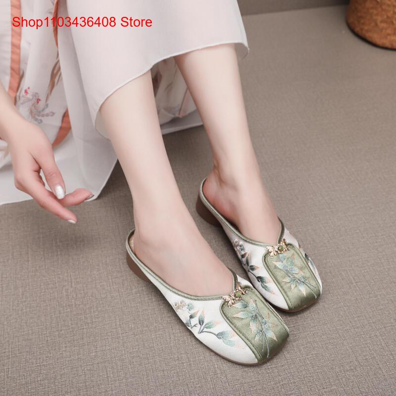 รองเท้าแตะปักลายใหม่สำหรับใส่ใ - Ethnic Style บทวิจารณ์และราคา