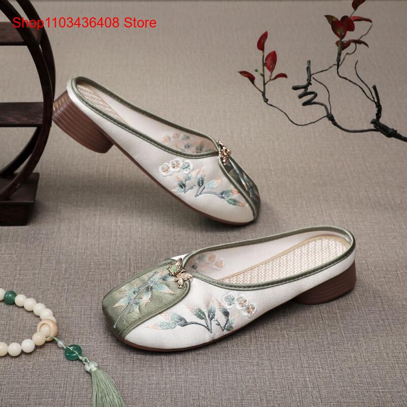 รองเท้าแตะปักลายใหม่สำหรับใส่ใ - Ethnic Style บทวิจารณ์และราคา