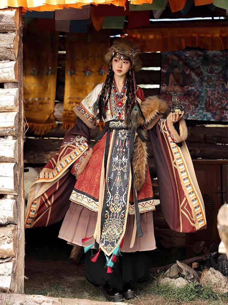 ชุดถ่ายภาพท่องเที่ยว ชุดทิเบต  - Ethnic Style บทวิจารณ์และราคา