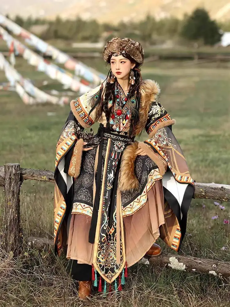 ชุดถ่ายภาพท่องเที่ยว ชุดทิเบต  - Ethnic Style บทวิจารณ์และราคา