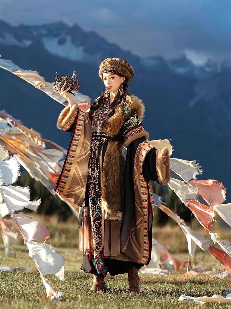 ชุดถ่ายภาพท่องเที่ยว ชุดทิเบต  - Ethnic Style บทวิจารณ์และราคา