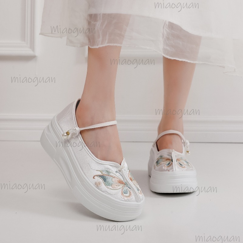 รองเท้าส้นหนาสไตล์จีนสำหรับผู้ - Ethnic Style บทวิจารณ์และราคา