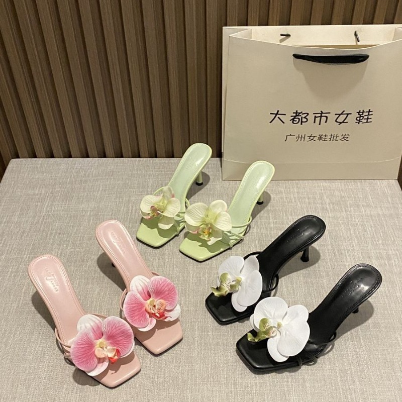 รองเท้าแตะผู้หญิงตกแต่งดอกไม้  - Ethnic Style บทวิจารณ์และราคา