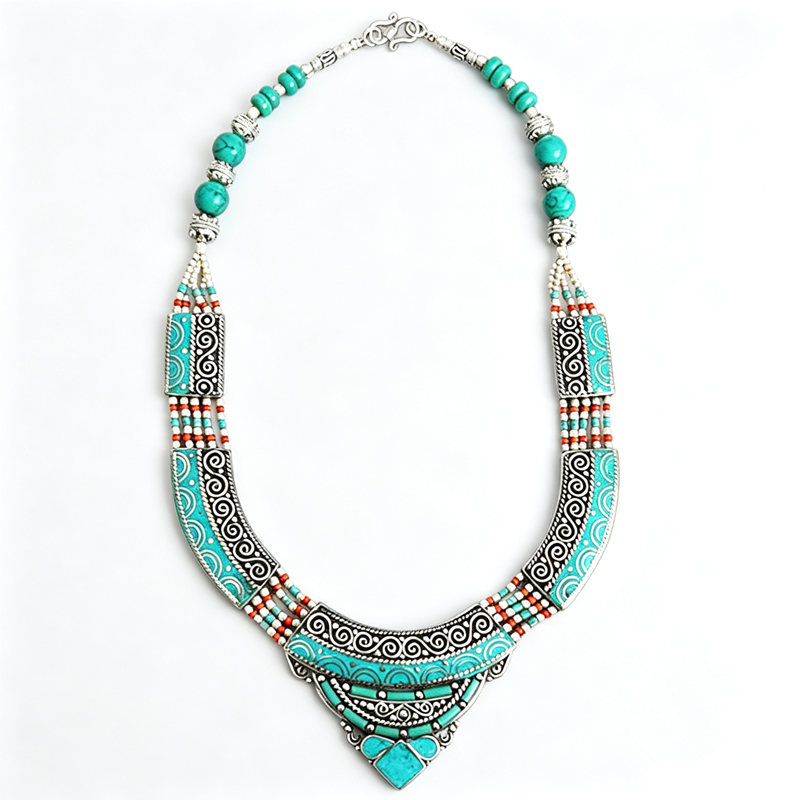 BOHO Vintage สร้อยคอคอลเลกชันท - Ethnic Fashion Com บทวิจารณ์และราคา