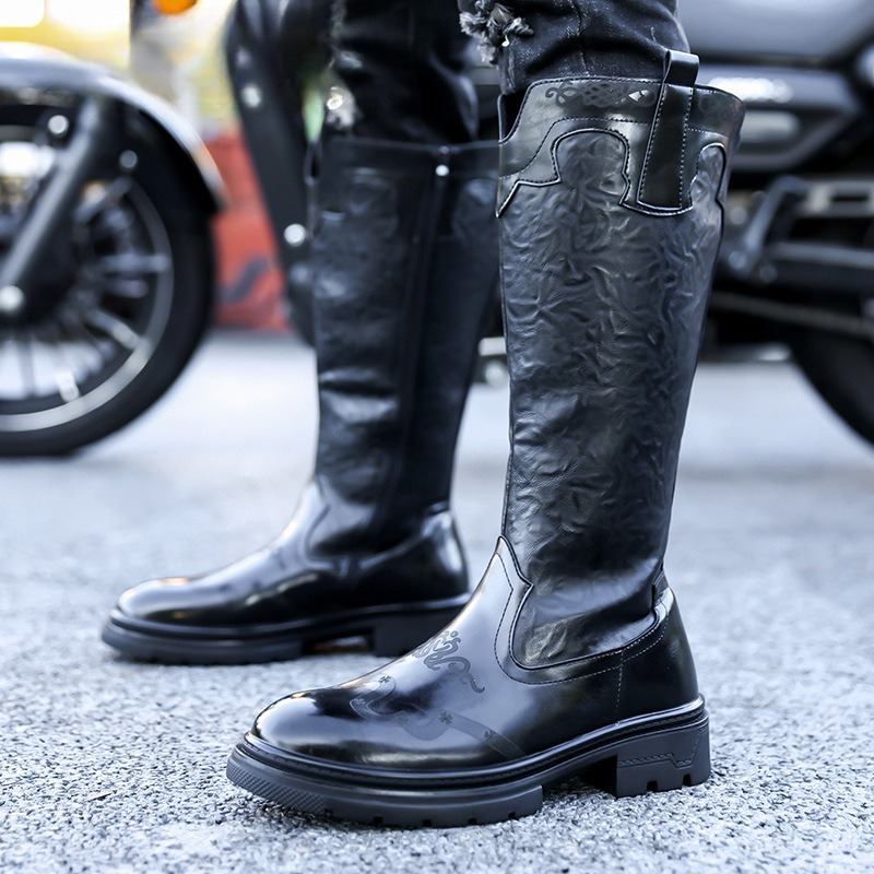 รองเท้าบูทผู้ชายแบบหุ้มข้อกลาง - Ethnic Fashion Men บทวิจารณ์และราคา