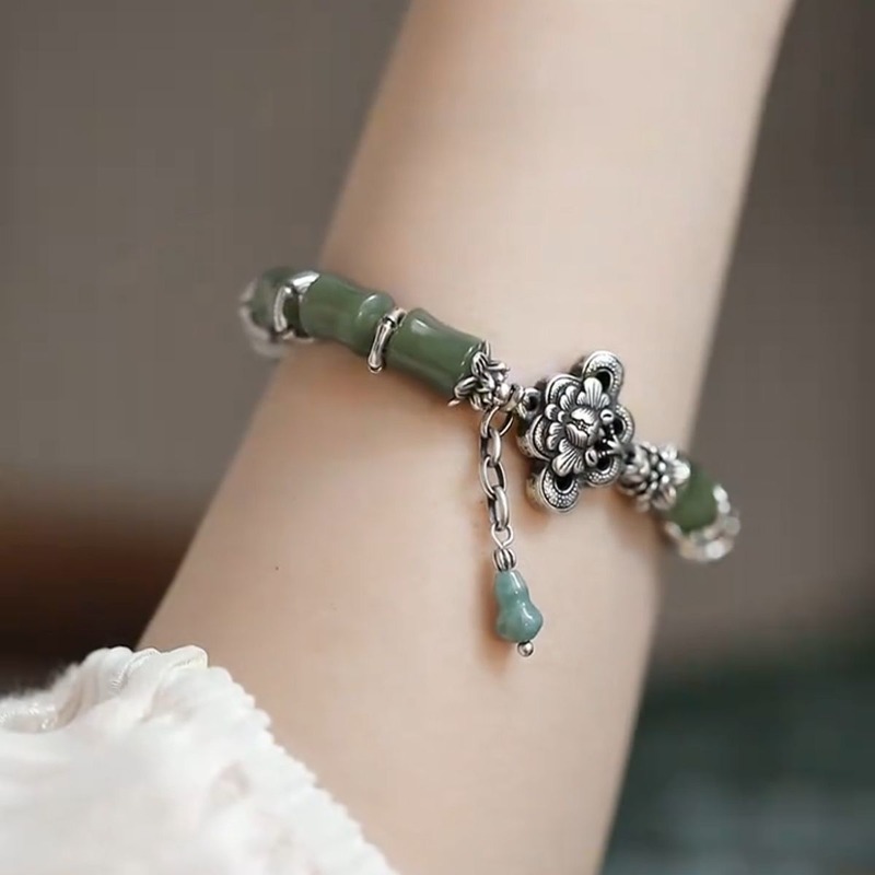 สร้อยข้อมือไม้ไผ่สไตล์จีนโบราณ - Ethnic Wear Fashion Designer บทวิจารณ์และราคา