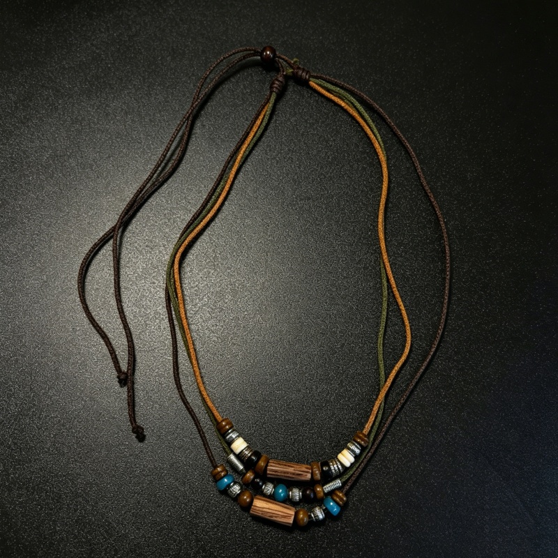 ชุดเครื่องประดับเชือกหนังเทียม - Fashion Ethnic Wear For Men บทวิจารณ์และราคา