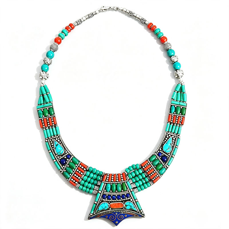 BOHO Vintage สร้อยคอคอลเลกชันท - Ethnic Fashion Com บทวิจารณ์และราคา