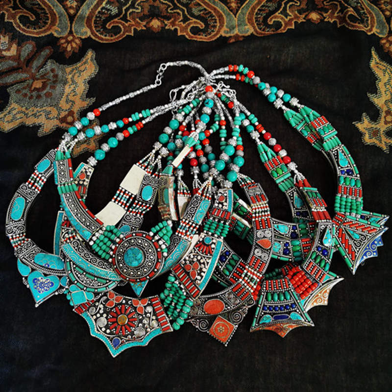 BOHO Vintage สร้อยคอคอลเลกชันท - Ethnic Fashion Com บทวิจารณ์และราคา