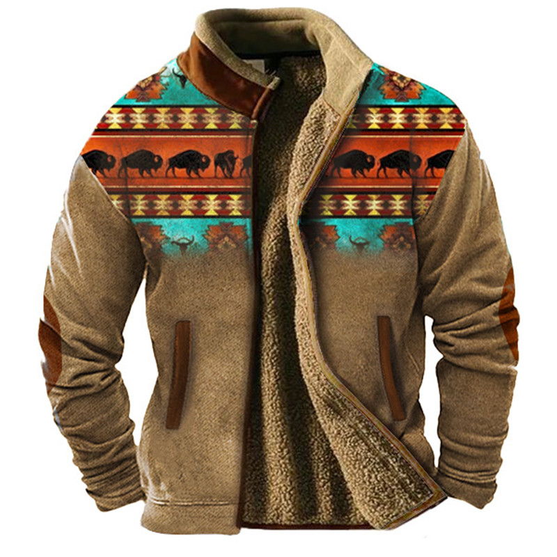 เสื้อแจ็คเก็ตบุขนสัตว์แขนยาวสำ - Fashion Ethnic Wear For Men บทวิจารณ์และราคา